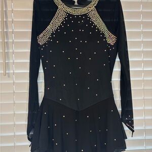 Black figure skating dress- never worn